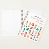 Kleurrijke gepersonaliseerde gezondheid en welzijn planner (Display)