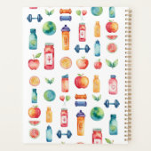 Kleurrijke gepersonaliseerde gezondheid en welzijn planner (Achterkant)