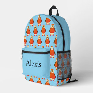 Kleurrijke gepersonaliseerde rugzak, kinderen leuk bedrukte rugzak