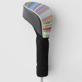 Kleurrijke gepersonaliseerde vliegbaan golfheadcover (Schuin)