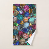 Kleurrijke gepolijst stonen bad handdoek (Handdoek)