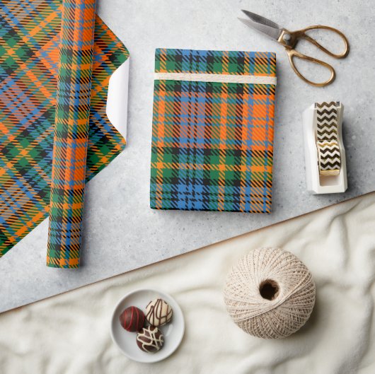 Kleurrijke geruite rustieke klassieke Tartan Cadeaupapier (Crafts)