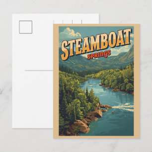 kleurrijke geschenken uit Steamboat Springs Colora Feestdagenkaart