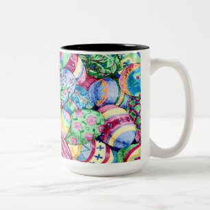 Kleurrijke geschilderde Paaseieren Koffie Mok