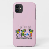 Kleurrijke Gesprekken Birdorable Gouldian Finches Case-Mate iPhone Case (Achterkant)