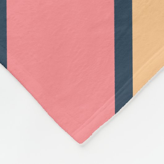 Kleurrijke Gestreepte 70s 80s Klassieke Retro Stri Fleece Deken (Hoek)