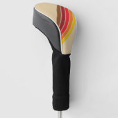 Kleurrijke Gestreepte 70s 80s Retro Racing Stripes Golfheadcover (Schuin)
