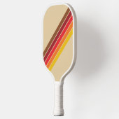 Kleurrijke Gestreepte 70s 80s Retro Racing Stripes Pickleball Paddle (Links)