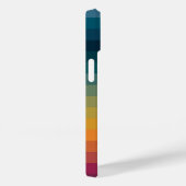 Kleurrijke Gestreepte 70s 80s Retro Regenboogstrep Case-Mate iPhone Case (Achterkant / Rechts)