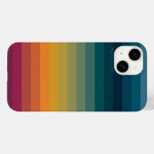 Kleurrijke Gestreepte 70s 80s Retro Regenboogstrep Case-Mate iPhone Case (Achterkant (horizontaal))