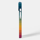 Kleurrijke Gestreepte 70s 80s Retro Regenboogstrep Case-Mate iPhone Case (Achterkant / Links)