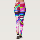 Kleurrijke gestreepte leggings (Achterkant)