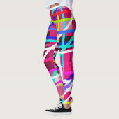 Kleurrijke gestreepte leggings (Links)