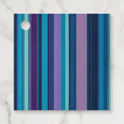 Kleurrijke gestreepte stoffen kunst cadeau Labels (Voorkant)