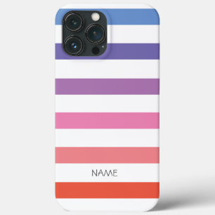 Kleurrijke gestripte iPhone/iPad-draagtas iPhone 13 Pro Max Hoesje
