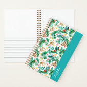 Kleurrijke getropicaliseerde jungle dieren persoon notitieboek (Binnen)