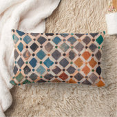 kleurrijke gevlochten tegels kussen (Deken)