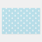 Kleurrijke Gingham en kerstbomen Inpakpapier Vel (Voorkant 3)