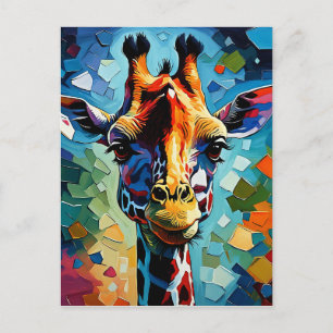 Kleurrijke Giraffe 302 Briefkaart