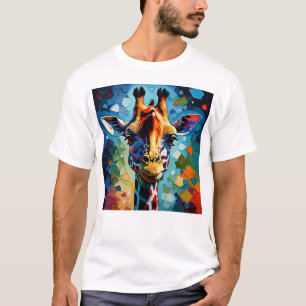 Kleurrijke Giraffe 302 T-shirt