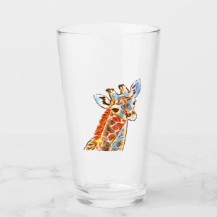 Kleurrijke Giraffe Glass Glas
