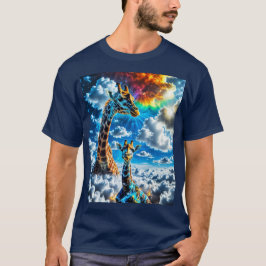 Kleurrijke Giraffes - Hoofden in de wolken T-shirt