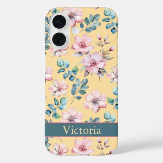 Kleurrijke Girly Floral iPhone / iPad case (Achterkant)