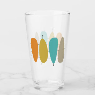 Kleurrijke gitaarfoto's uit de middeleeuwen op lij glas