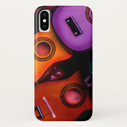 Kleurrijke gitaren Case-Mate iPhone case (Achterkant)