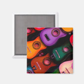 Kleurrijke gitaren magneet (Voorkant / Achterkant)