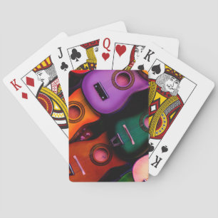 Kleurrijke Gitaren Pokerkaarten