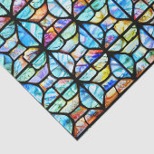 Kleurrijke Glas in lood-effectontkoppeling weefsel Tissuepapier (Detail)