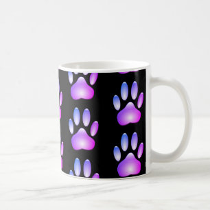 Kleurrijke Glazen Hond Paw Print Koffiemok
