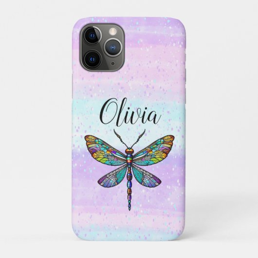 Kleurrijke Glazen in lood libellen vleugels Case-Mate iPhone Case (Achterkant)
