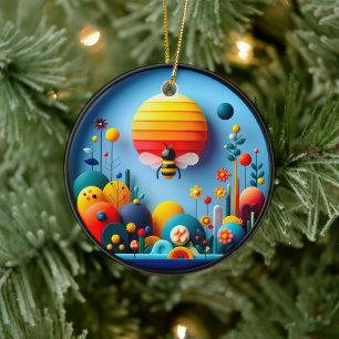 Kleurrijke glazen tuin kunst keramische ornament
