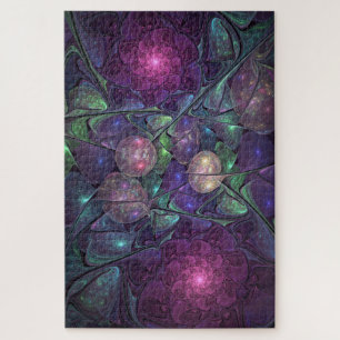 Kleurrijke glinsterende moderne Abstracte fractal Legpuzzel