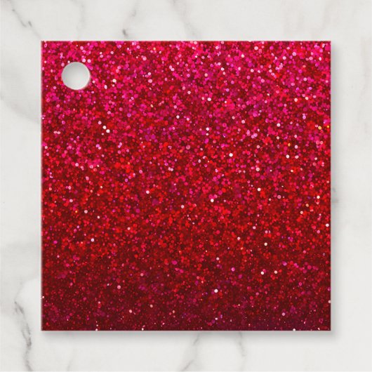 Kleurrijke Glitter Art Gift Labels (Voorkant)