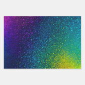 Kleurrijke Glitter Art Wrapping Paper Sheets (Voorkant 2)