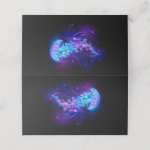 Kleurrijke gloeiende kwal (Buitenkant ongevouwen)