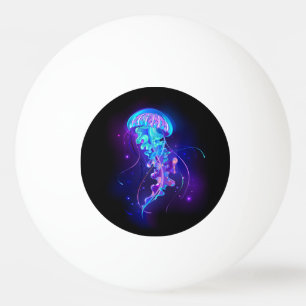 Kleurrijke gloeiende kwal pingpongballen
