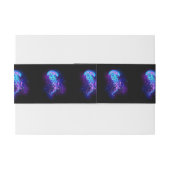 Kleurrijke gloeiende kwal uitnodigingen wikkel (Achterkant Voorbeeld)