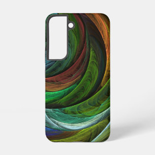 Kleurrijke glorie moderne abstracte kunstpatroon e samsung galaxy hoesje