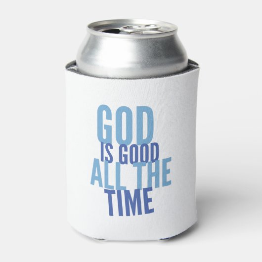 Kleurrijke God is altijd goed - Christelijk Blikjeskoeler (Blikje Voorkant)