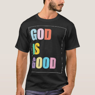 Kleurrijke God is goed T-shirt