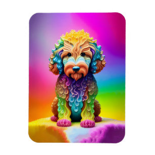 Kleurrijke Goldendoodle Magneet