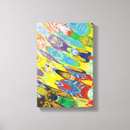 Kleurrijke golf canvas afdruk