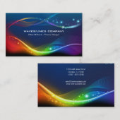 Kleurrijke golflijnen visitekaartje (Voorkant / Achterkant)