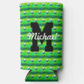 Kleurrijke golfpatroon Monogram T-shirt Off Naam S (Voorkant)