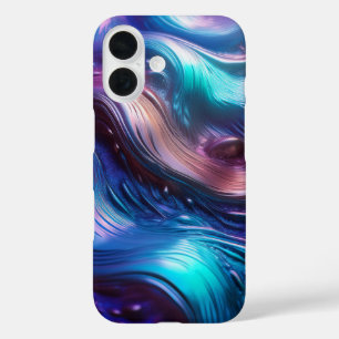 Kleurrijke Golven iPhone 16 Hoesje