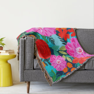 Kleurrijke gooi deken colorblock Gift deken